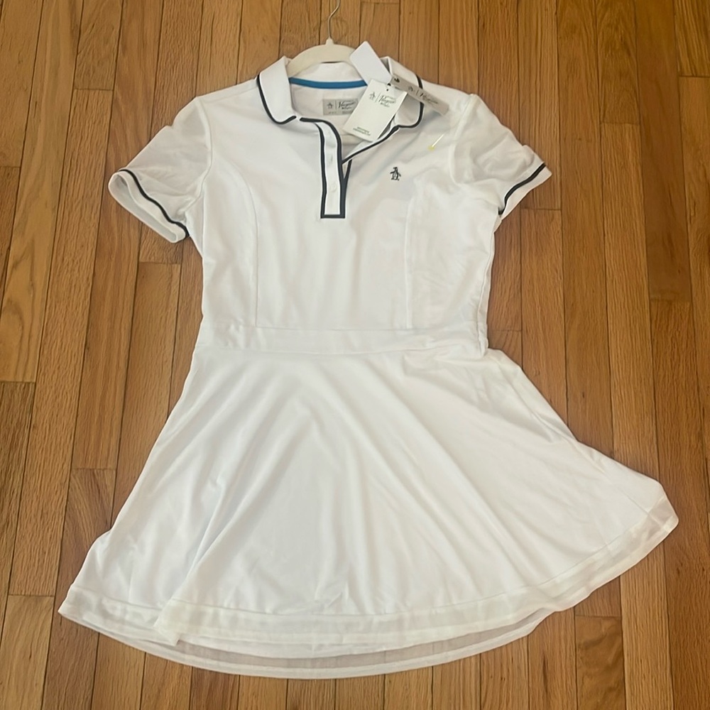 The Original Penguin size M white tennis dress. NWT